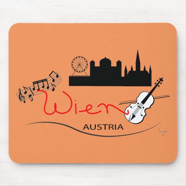 Wien, Austria - Österreich Mouse Mat (Front)