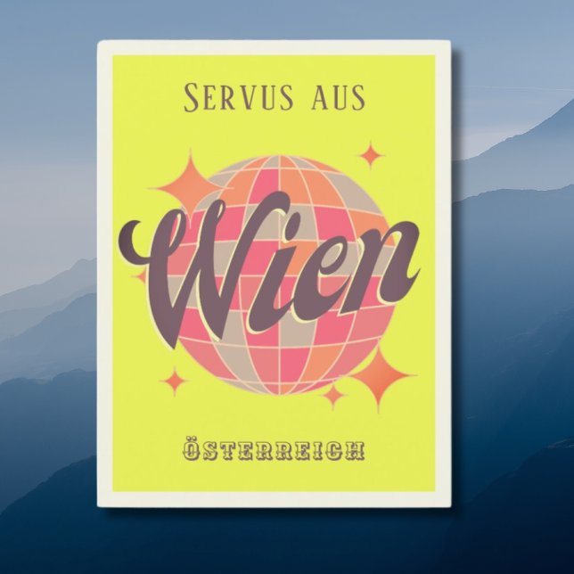 Wien Vienna Österreich Austria neon disco Postcard (Creator Uploaded)