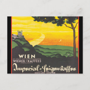 Wien_Vintage Travel Poster Artwork Postcard