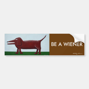 Wiener bumper sticker