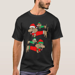 Wiener Dachshund Santa Funny Cool Dog Christmas Gi T-Shirt