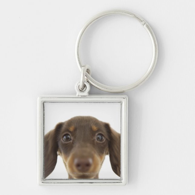 Wiener Dog (brown) 2 Key Ring (Front)