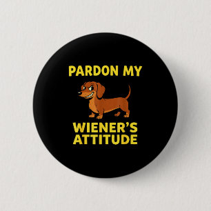 Wiener Dog Dachshund  6 Cm Round Badge