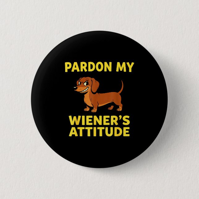 Wiener Dog Dachshund  6 Cm Round Badge (Front)