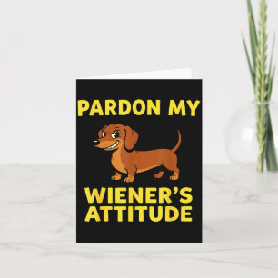Wiener Dog Dachshund  Card