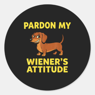Wiener Dog Dachshund  Classic Round Sticker