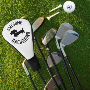 Wiener Dog Golfer Gift Doxie Dad or Dachshund Mum Golf Head Cover