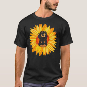 Wiener Dog Lover Gift Sunflower Sausage Flower Dac T-Shirt