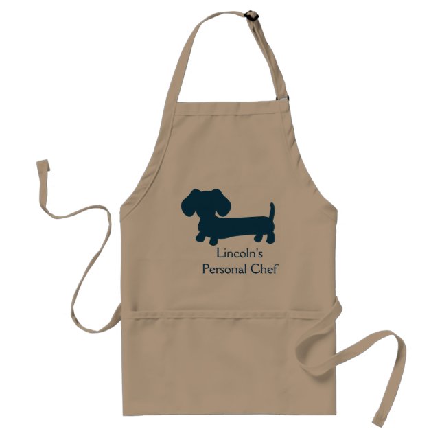 Wiener Dog Personal Chef Standard Apron (Front)