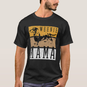 Wiener Long Body Dachshund Weenie Mama Breed Paws T-Shirt