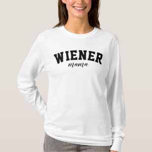 Wiener Mama Cute Dachshund University Dog College T-Shirt