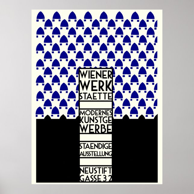 Wiener Werkstaette retro vintage artwork expo Poster (Front)