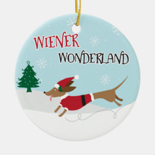 Wiener Wonderland Ceramic Tree Decoration