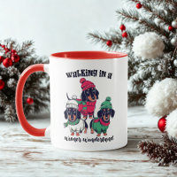 Wiener Wonderland Dachshund Doxie Christmas Coffee