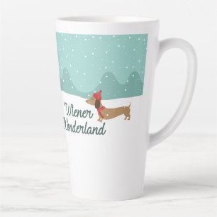 Wiener Wonderland Dachshund Gift Doxie Dads Moms Latte Mug