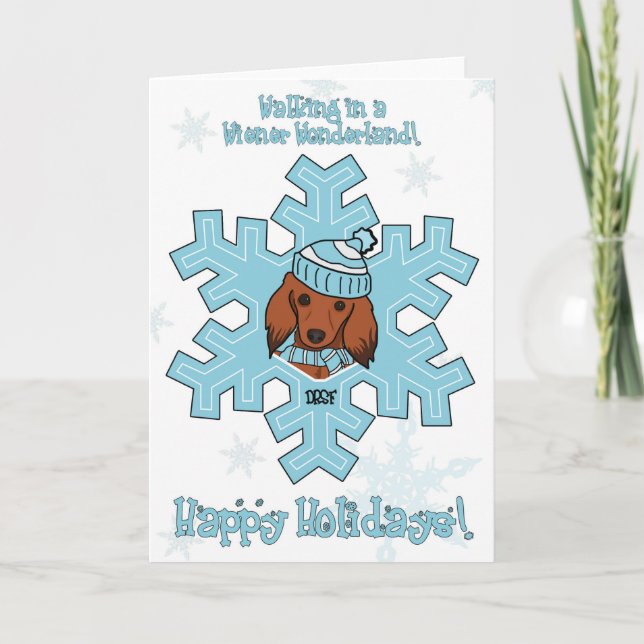 Wiener Wonderland Holiday Card (Front)
