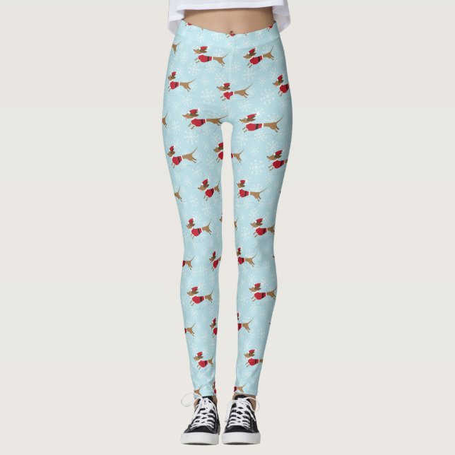 Wiener Wonderland Leggings (Front)