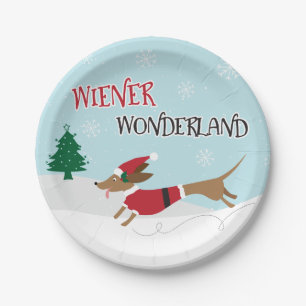 Wiener Wonderland Paper Plate