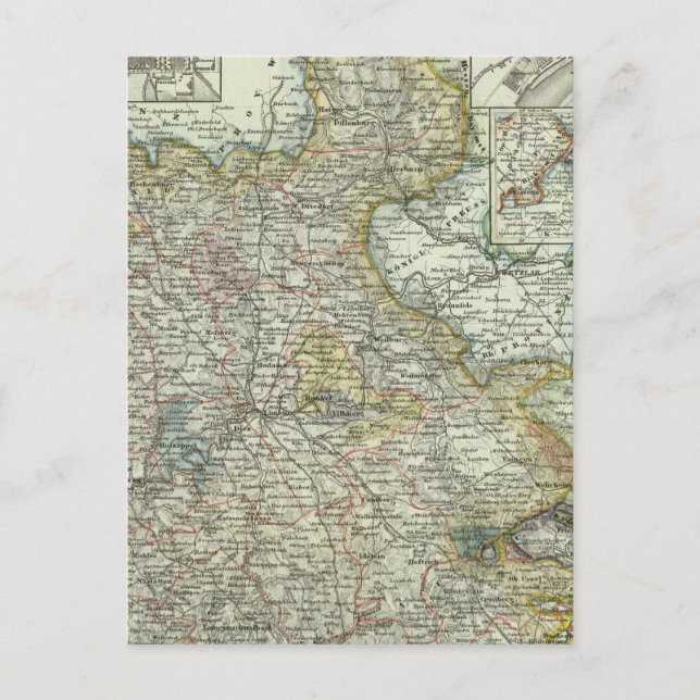 Wiesbaden and Frankfurt Germany Postcard (Front)