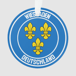 Wiesbaden Round Emblem Ornament