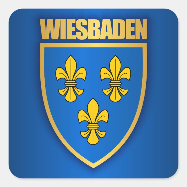 Wiesbaden Square Sticker (Front)