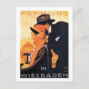 Wiesbaden Travel Poster Postcard