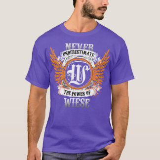 Wiese Name Shirt Never Underestimate The Power Of