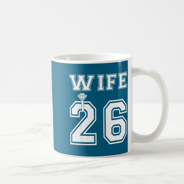 Wife 2026 husband matching engagement party coffee mug (Right)
