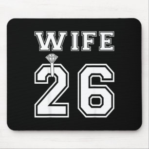 Wife 2026 Husband Matching Engagement Party Mouse Mat