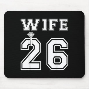 Wife 2026 Husband Matching Engagement Party Mouse Mat