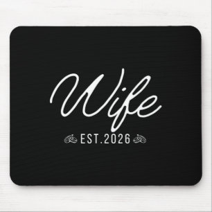 Wife 2026 Married Couples Wedding Engagement Mouse Mat