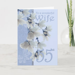 Wife 55 Birthday - Birthday Card Wife
