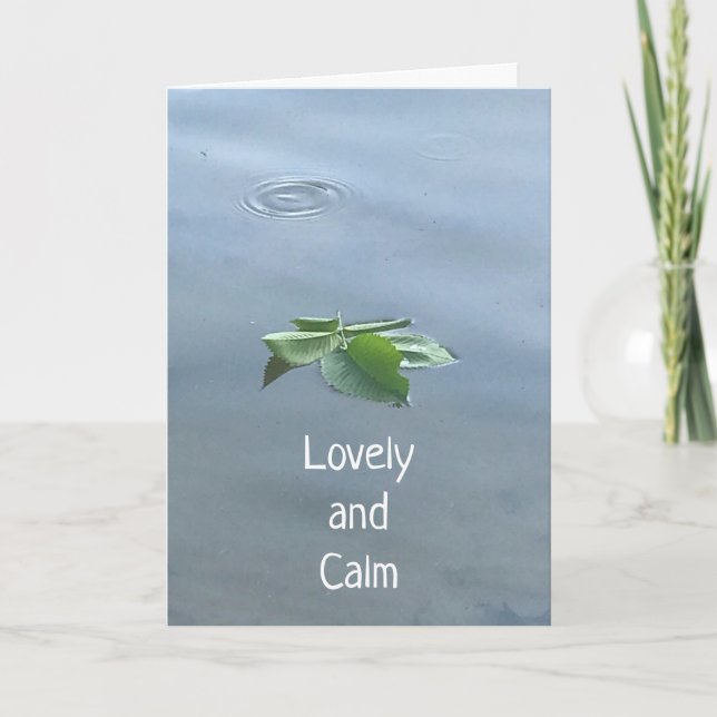 **WIFE** A LOVELY & CALM BIRTHDAY WISH FOR YOU CARD (Front)