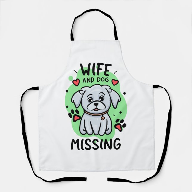 Wife and Dog Missing Apron (Front)