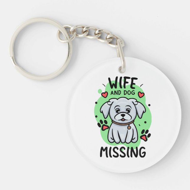 Wife and Dog Missing Key Ring (Front)
