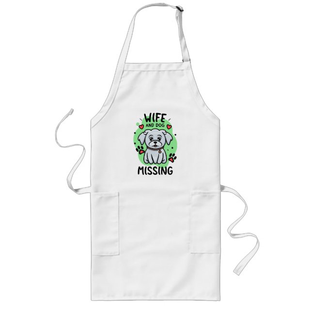 Wife and Dog Missing Long Apron (Front)