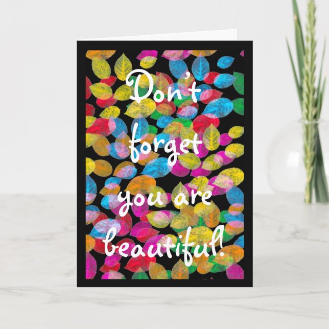 Wife Anniversary Don’t Forget You Are Beautiful Card (Front)