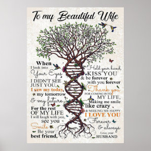 Wife Art To My Beautiful Wife Poster
