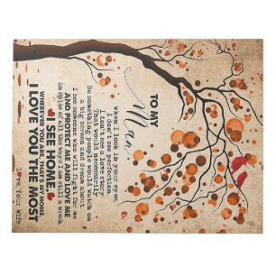 Wife Art To My Husband I See Home Notepad