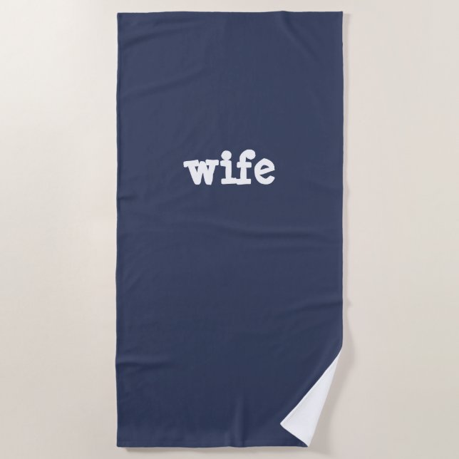 wife beach towel (Front)