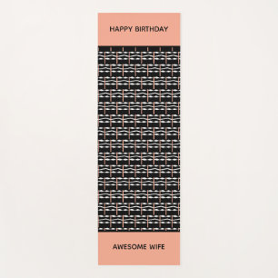 Wife Birthday, Cute Ethnic African Pattern Yoga Mat