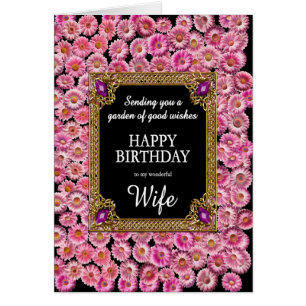 Wife Birthday Pink Daisies
