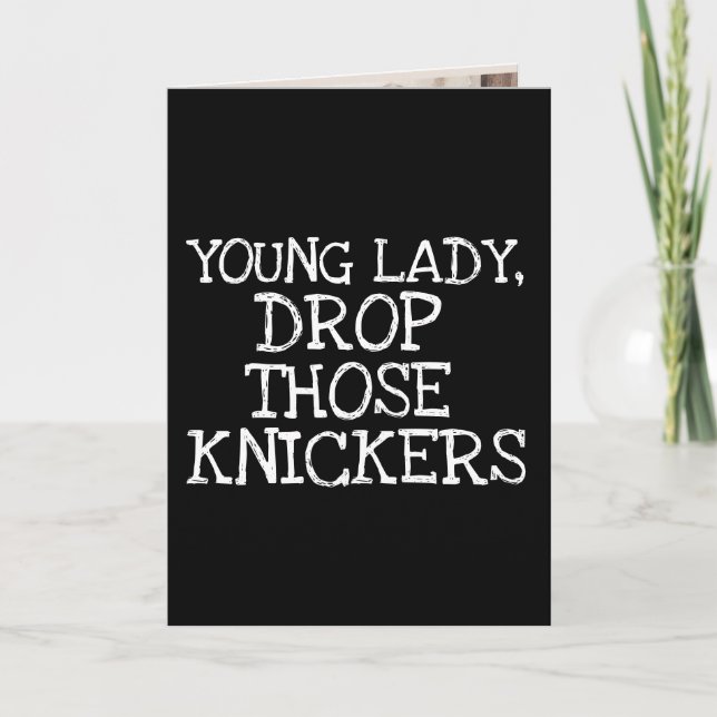 WIFE BIRTHDAY SPANKING KNICKERS ROMANTIC Card (Front)
