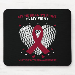 Wife Blood Cancer Fighter Husband Multiple Myeloma Mouse Mat