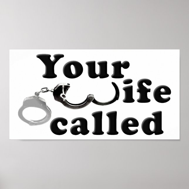Wife Called Funny Poster (Front)