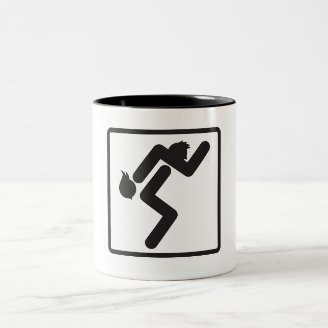 Wife Carrying Two-Tone Mug (Center)