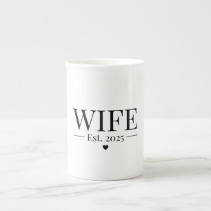 Wife Established 2025 Bone China Mug