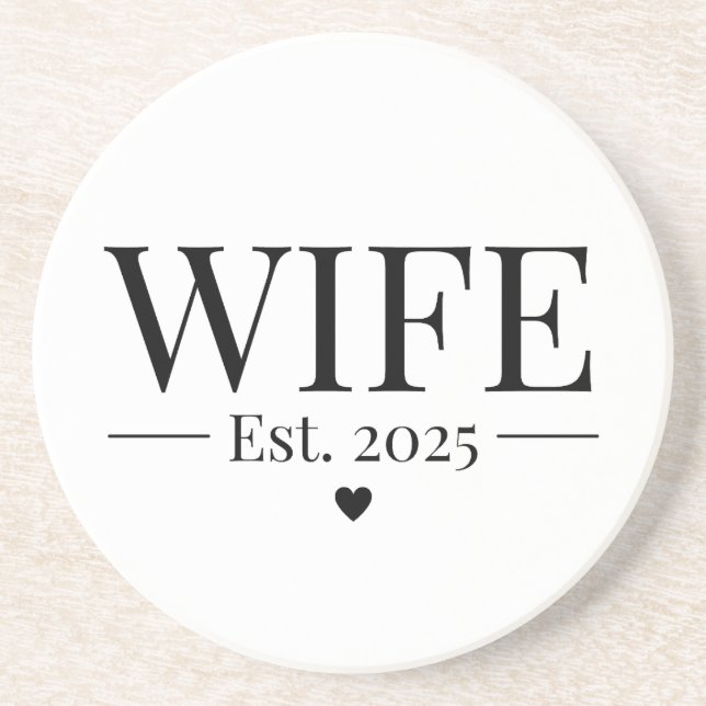 Wife Established 2025 Coaster (Front)