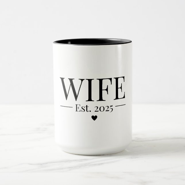 Wife Established 2025 Mug (Center)