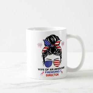 Wife Fireworks Director - Funny Usa 4th Of July Gi Coffee Mug